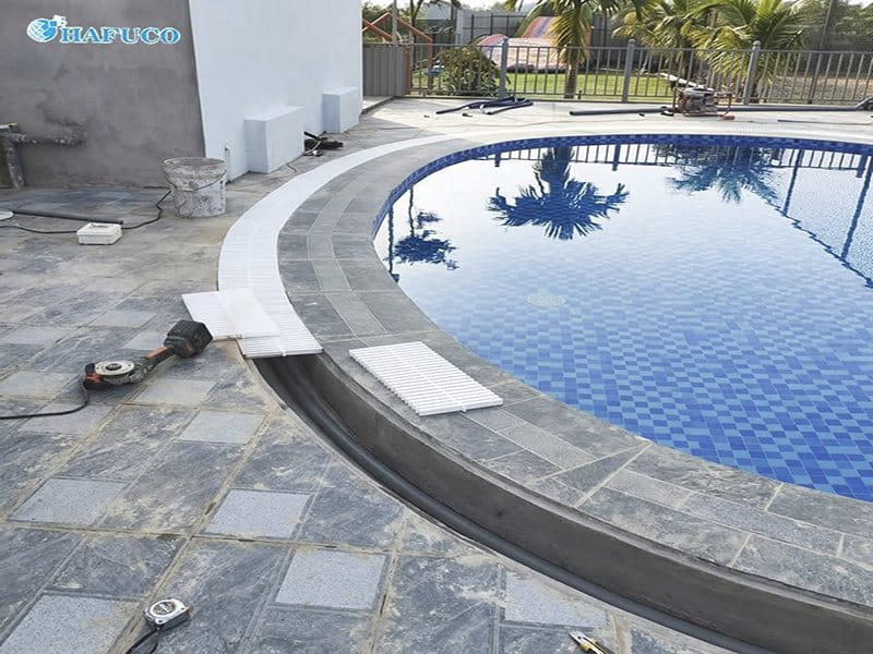Hafuco bàn giao công trình thi công bể bơi cho anh Vũ tại Bắc Giang