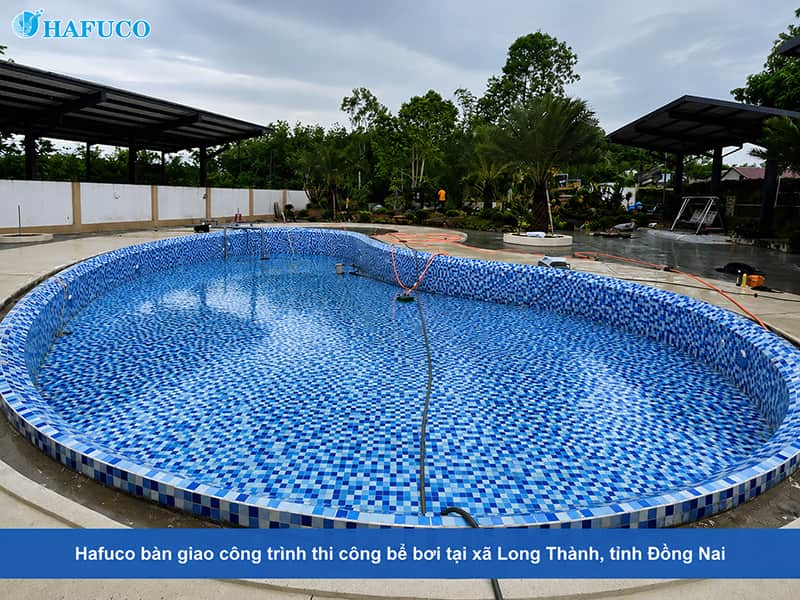 Hafuco bàn giao công trình thi công bể bơi tại xã Long Thành, tỉnh Đồng Nai