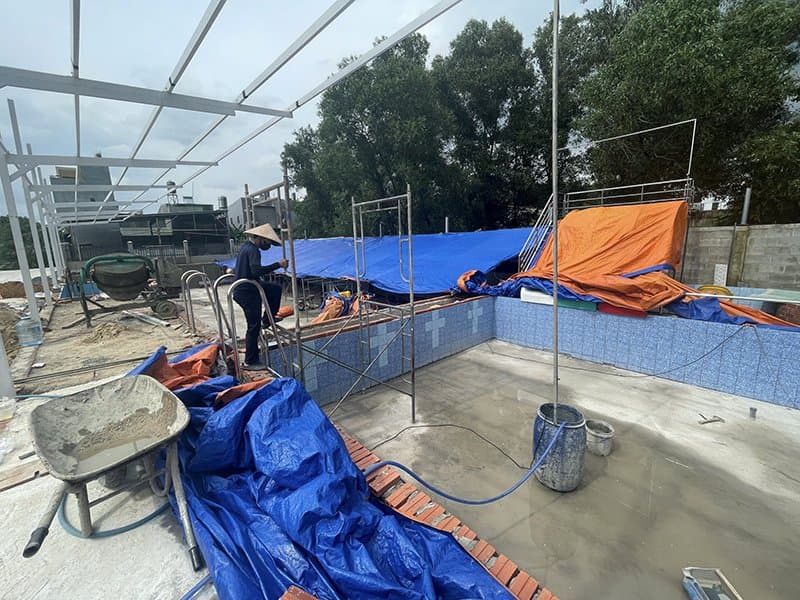 Hafuco thi công và lắp đặt thiết bị bể bơi tại xã Hữu Lũng, Lạng Sơn