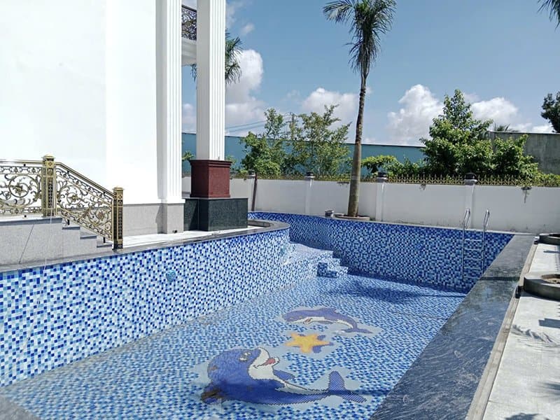 Hafuco thi công và lắp đặt thiết bị bể bơi gia đình tại xã Cẩm Thủy, Thanh Hóa