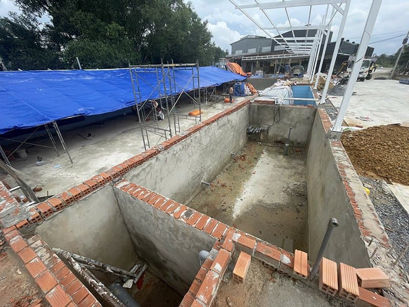 Hafuco thi công và lắp đặt thiết bị bể bơi tại xã Hữu Lũng, Lạng Sơn